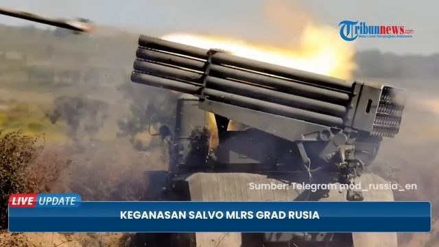 Keganasan Salvo MLRS Grad Rusia, Sekali Beraksi Tembakkan 40 Roket Menerobos Pertahanan Ukraina
