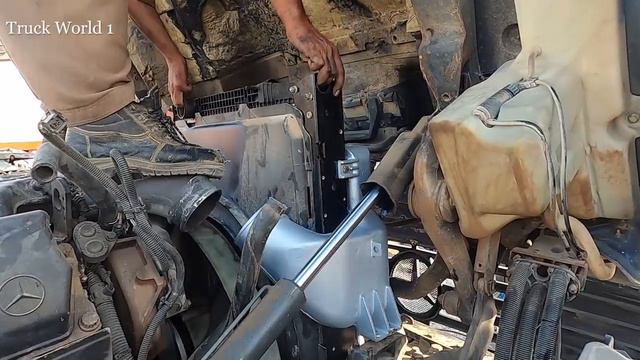 Accident Mercedes Truck Repair And Restoration | Accident Cabin Repairing |