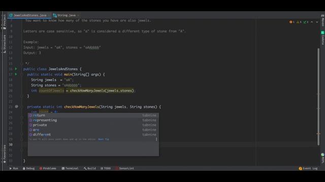 Jewels & Stones | Leetcode Easy - Solution Explained Java смотреть онлайн