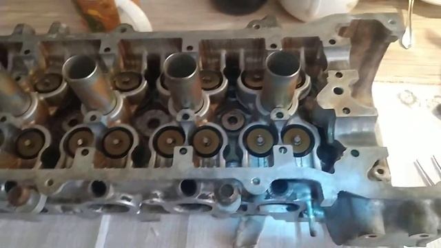 двигатель с ниссан ноута cr14de ,засухаривание клапанов после притирки. смотреть онлайн