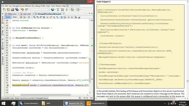 Session 13 Java Message Service Components смотреть онлайн