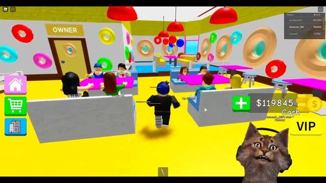 Супер фабрика пончиков в Роблоксе Super Donut Factory Tycoon Roblox ? смотреть онлайн