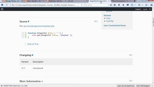 wordpress theme development function bloginfo смотреть онлайн