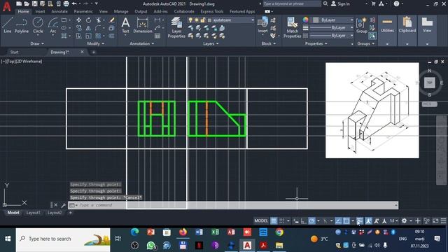 Laborator autocad - Cub de proiectie, 6 vederi - ex 03 смотреть онлайн