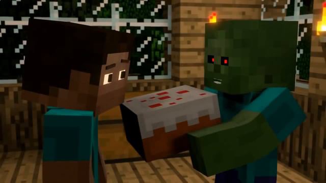 День Рождение Стива. Майнкрафт мультики! смотреть онлайн