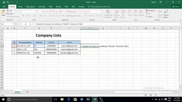 How to Generate sql insert/delete/update script from excel 2016 - Part 2 смотреть онлайн
