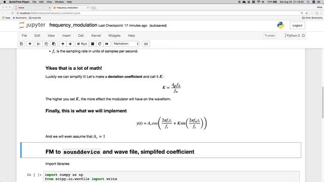 Python & NumPy Synthesizer 05: FM Synthesis with Python and NumPy смотреть онлайн