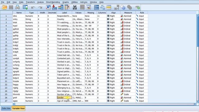 Как определить тип шкалы 1