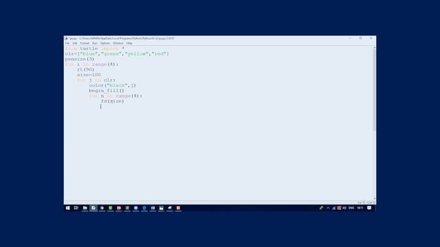 Turtle Graphics Python смотреть онлайн