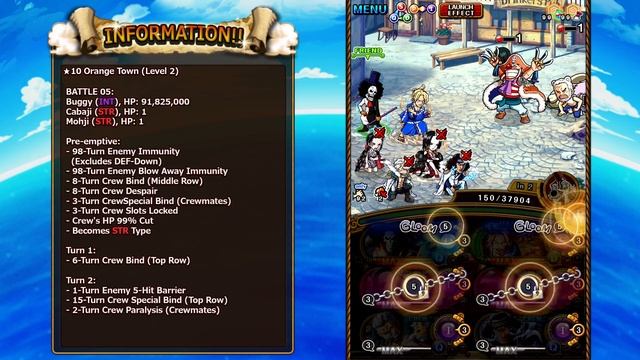 LEVEL 2! Grand Voyage vs. ★10 Buggy! (ONE PIECE Treasure Cruise) смотреть онлайн