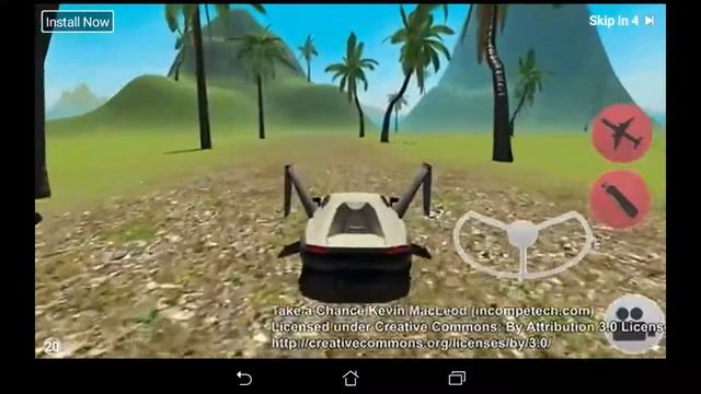 Обзор игры на Android Flying Musle Car Simulator 3D смотреть онлайн