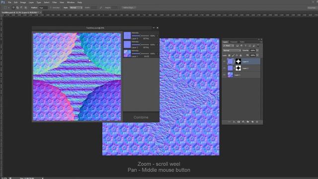 Combine Normal Photoshop Script смотреть онлайн
