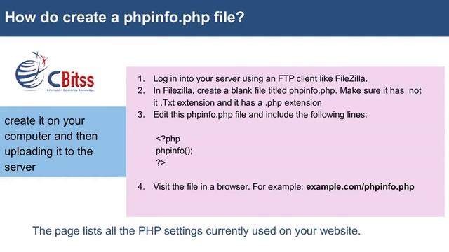 Viewing your site's PHP version and settings смотреть онлайн