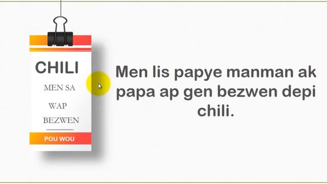 MEN LIS DOKIMAN WAP GEN BEZWEN POU WOU ANTRE FANMI W CHILI смотреть онлайн