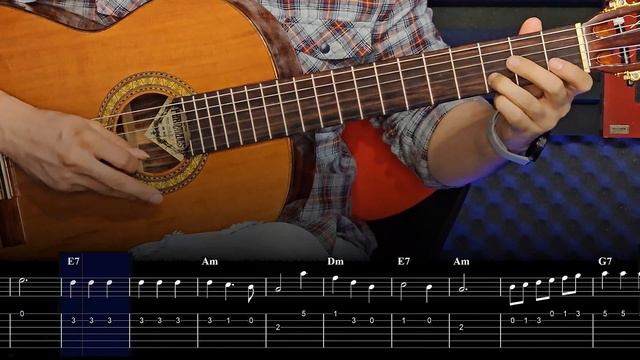 Danube Waves - guitar tutorial смотреть онлайн