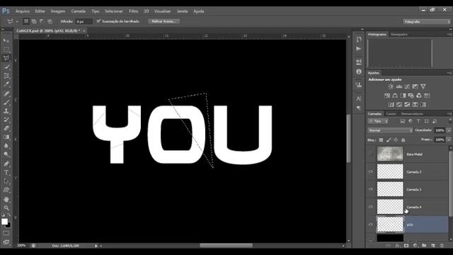 Photoshop cs6 Efeito de texto rachado/quebrado смотреть онлайн