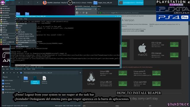 How To Install Cockos REAPER DAW for LINUX ? | PS4 PRO 5.05 Psxitarch Linux v2 | смотреть онлайн