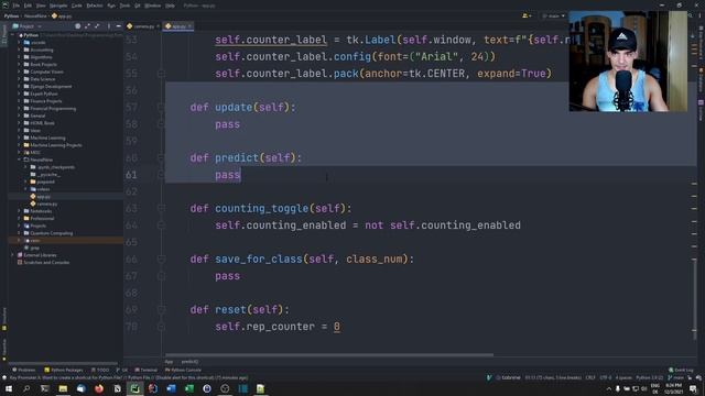 Counting My Bicep Curl Reps in Python with AI смотреть онлайн