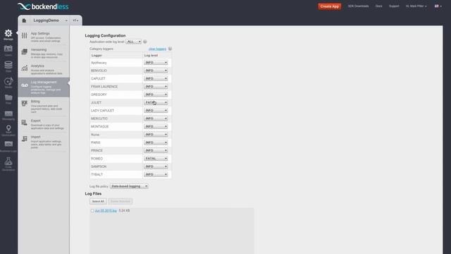 Backendless Logging API and Demo смотреть онлайн