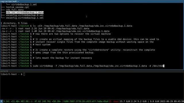 How to backup and recover libvirt/qemu (kvm) virtual machines using virtnbdbackup смотреть онлайн