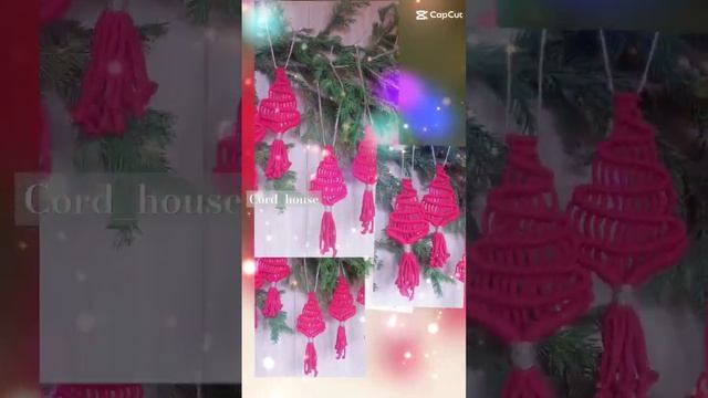 Новогоднее украшение в технике макраме"Ёлка" смотреть онлайн