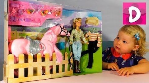 ✿ Кукла и Лошадка для Барби Набор Распаковка Doll and Barbie Horse Unpacking смотреть онлайн