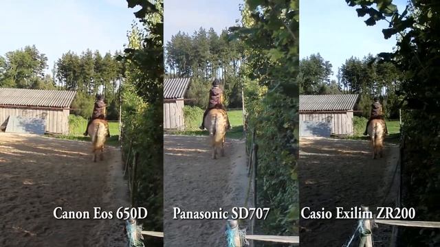Canon EOS650D/T4I vs. Panasonic SD707 vs. Casio Exilim ZR200 смотреть онлайн