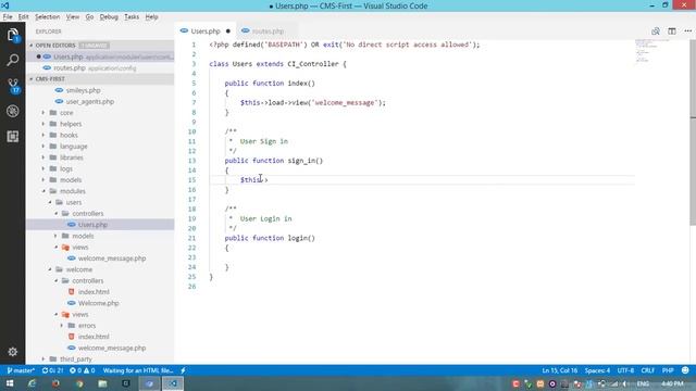 #3 Codeigniter 3 - Create User Module with Codeigniter HMVC смотреть онлайн