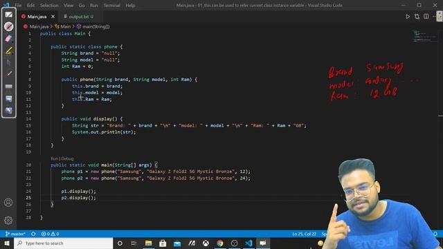 Java This Keyword_Video004_01 | First Use Case - To Refer Current Class Instance Variable | In Hind смотреть онлайн