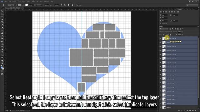 Photoshop Collage Heart Shaped Template Photography Tutorial смотреть онлайн