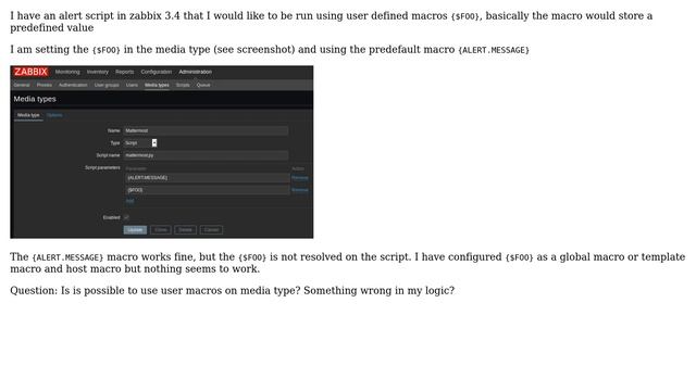 DevOps & SysAdmins: zabbix user defined macro in script parameters (media type) смотреть онлайн