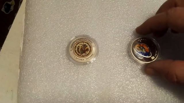 Монета Украина Косовская роспись, Первый спутник , Полтавская и Хмельницкая область 5 гривен 2017 смотреть онлайн