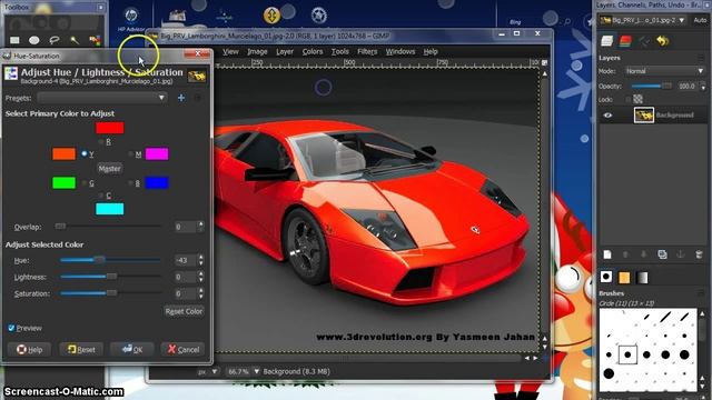 How To Change The Colour Of An Object GIMP смотреть онлайн
