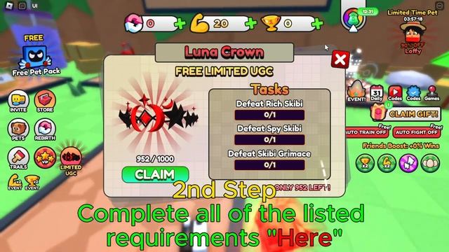 How to get the Luna Crown in Skibi Battle Simulator (FREE LIMITED UGC ITEM) смотреть онлайн