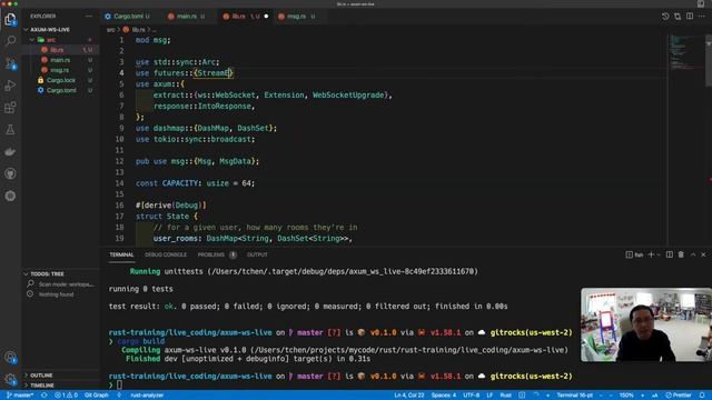 Rust Crate 大巡游：Axum 入门 (2) - Web Socket 处理 смотреть онлайн