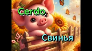 Названия животных на испанском. Учим вместе.