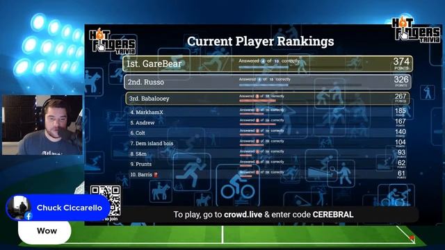 CEREBRAL SPORTS! Bar Rated's #10at10 Virtual Sports Trivia Game смотреть онлайн