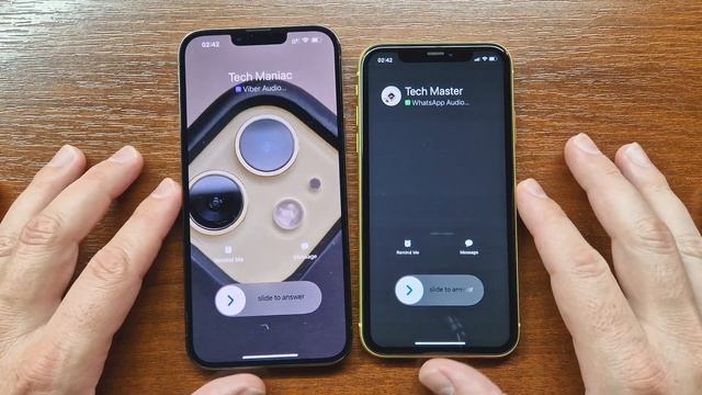 Apple iPhone 13 Pro Max vs iPhone 11 Viber App vs WhatsApp Incoming Calls iOS 15 vs iOS 16 смотреть онлайн