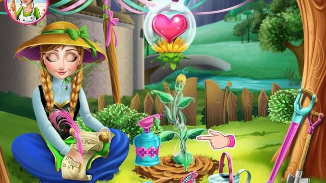 Анна Frozen Игры—Анна из Холодное сердце ухаживает за цветком—Онлайн Видео Игры Для Детей Мультфиль смотреть онлайн