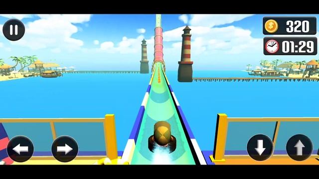 Water Park Sliding Adventure | Level 1,2,3,4,5 | Water Slide Games смотреть онлайн
