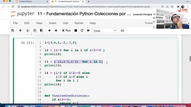 Clase 3 P4 Colecciones por comprensión смотреть онлайн