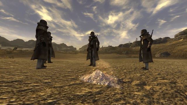 Enclave Trooper vs NCR Veteran Ranger Fallout New Vegas npc battle смотреть онлайн