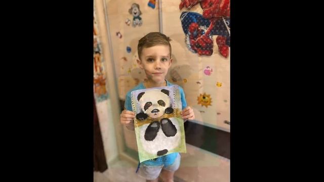 ДЕТИ РИСУЮТ МЕДВЕЖОНКА ПАНДУ смотреть онлайн