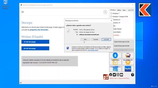 ✅ Descargar ISO Windows 10 Pro Original y Office 2019 32 y 64 Bits смотреть онлайн
