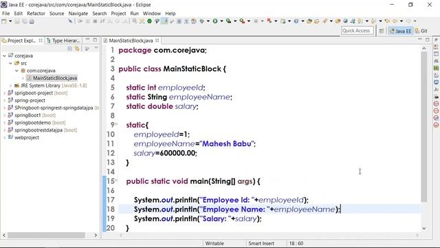 static block in Java || Java in telugu смотреть онлайн