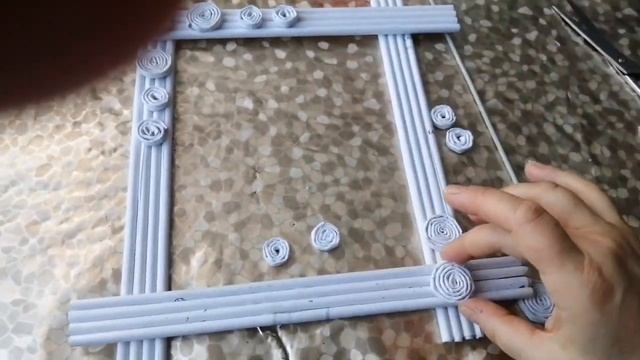 рамка для фото из бумажных трубочек, своими руками мастер класс смотреть онлайн