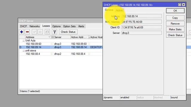 Setting DHCP Static Leases - MIKROTIK #MK28 смотреть онлайн