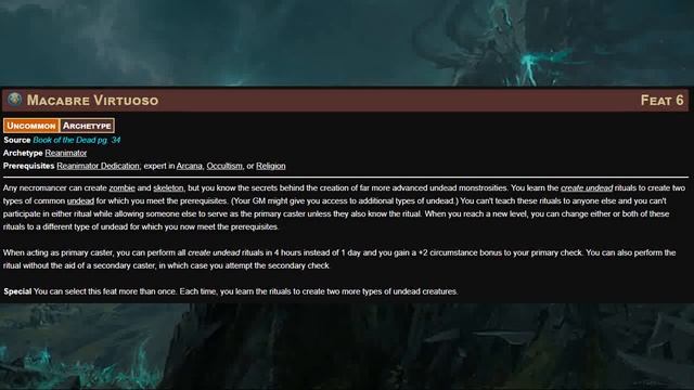 Pathfinder 2e Reanimator Archetype (Book of the Dead) смотреть онлайн