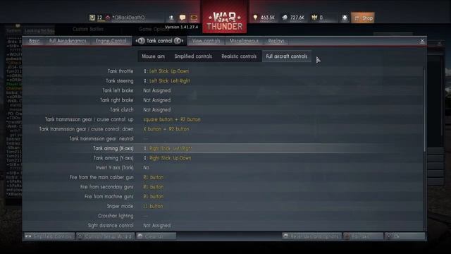 War Thunder PS4 Controller settings for sim смотреть онлайн