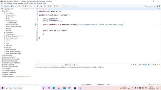 (हिंदी में) Abstraction - Abstract Class in Java OOPs смотреть онлайн